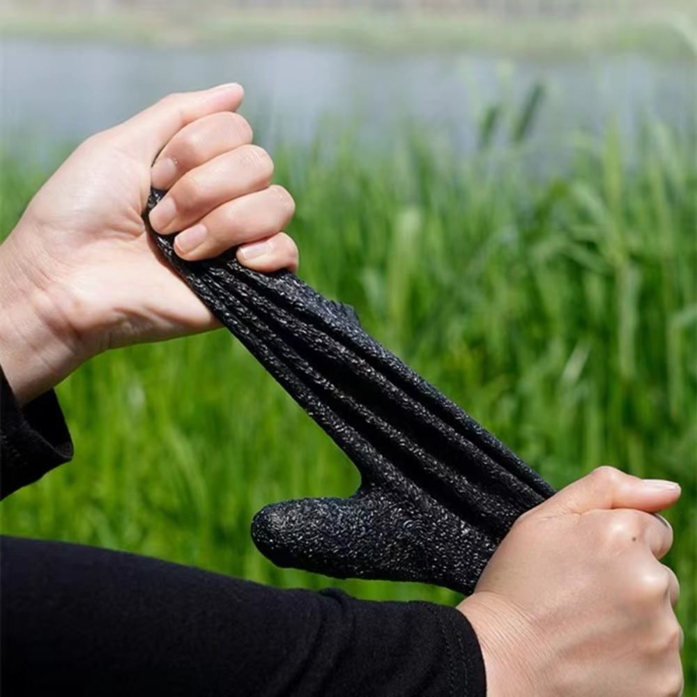 Fishing Gloves - 1 Stück Multifunktionale Angelhandschuhe, stichfeste Vollfinger-Angelhandschuhe,