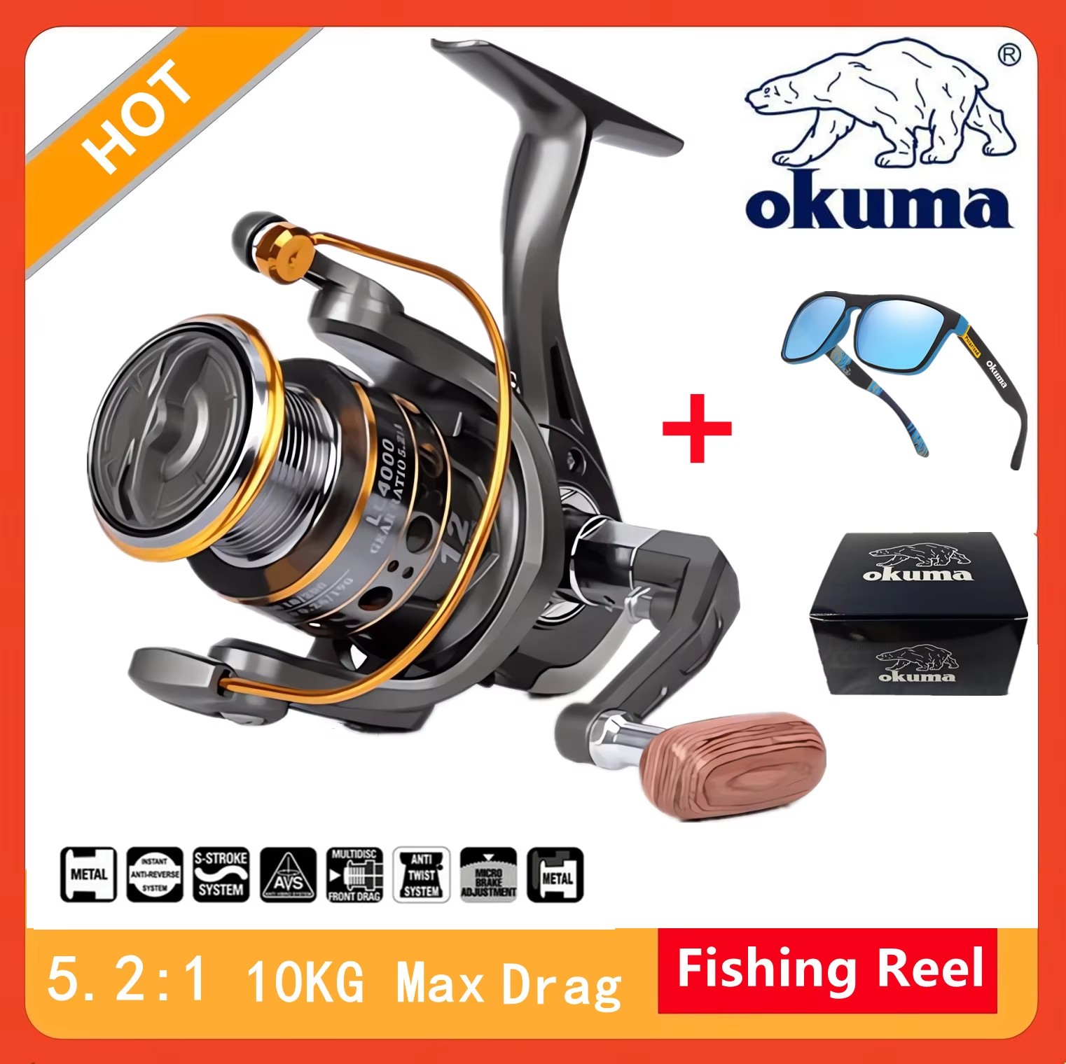 Okuma Hochgeschwindigkeits-Ang – Kastking Reel Zephyr Bewertung und Preis