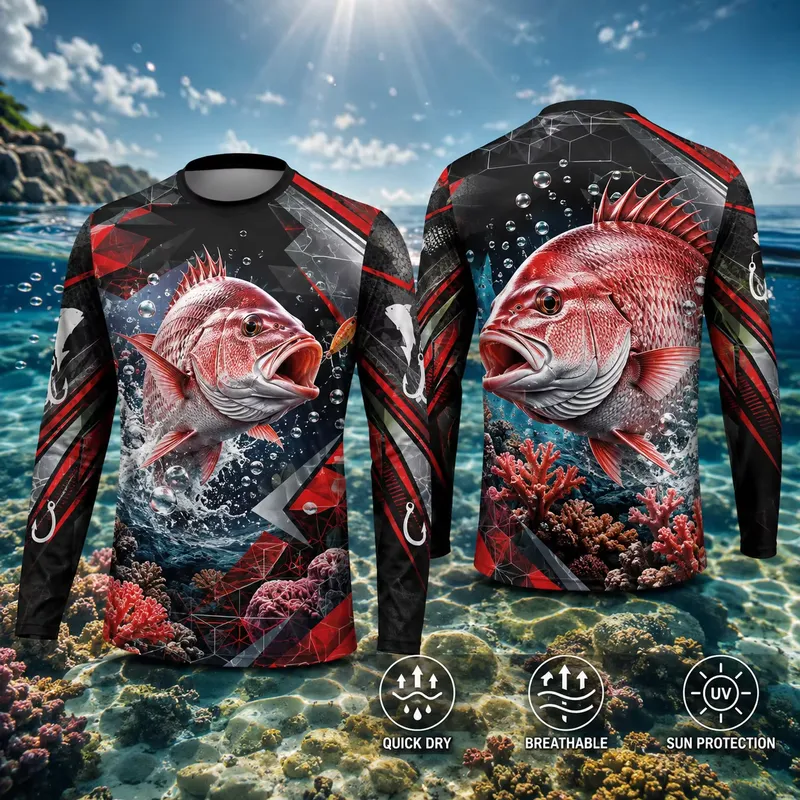 3D-Druck Lässiges Langarm-Ange – Fishing Shirt Uv Protection Bewertung und Preis