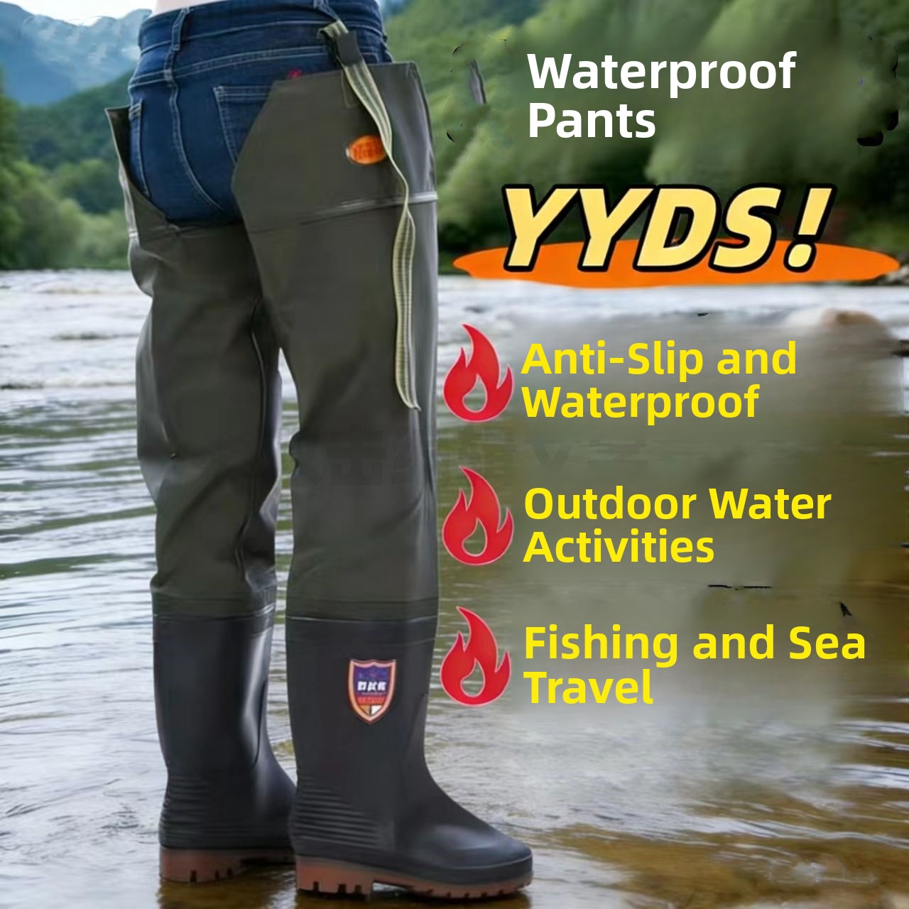 Verstärkte Overknee-Regenstief – Fishing Rain Suit Bewertung und Preis