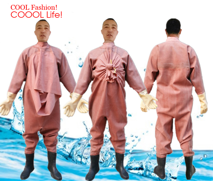 1mm Männer Frauen Gummi Wader  – Fishing Rain Suit Bewertung und Preis