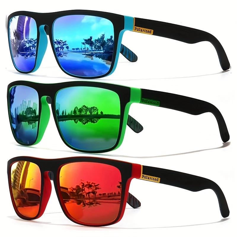 1/3PCS Vintage Quadratische Hi – Fishing Sunglasses Polarized Bewertung und Preis