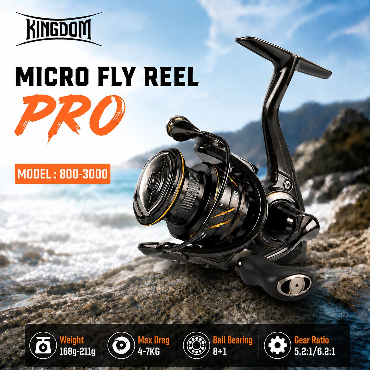 Kingdom Micro Fly Pro Angelrol – Kastking Reel Zephyr Bewertung und Preis